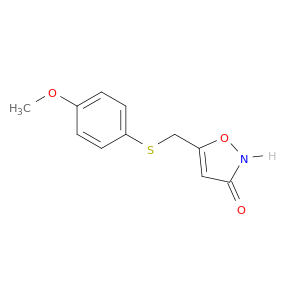 3(2H)-Isoxazolone, 5-[[(4-methoxyphenyl)thio]methyl]-