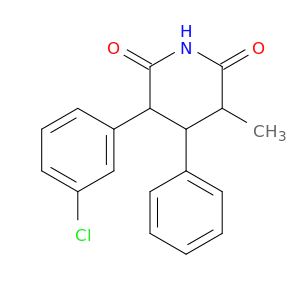 2,6-Piperidinedione, 3-(3-chlorophenyl)-5-methyl-4-phenyl-