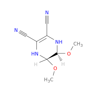 2,3-Pyrazinedicarbonitrile, 1,4,5,6-tetrahydro-5,6-dimethoxy-, trans-
