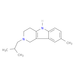 1H-Pyrido[4,3-b]indole, 2,3,4,5-tetrahydro-8-methyl-2-(2-methylpropyl)-