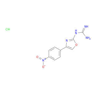 Guanidine, [4-(4-nitrophenyl)-2-oxazolyl]-, hydrochloride