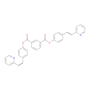 1,3-Benzenedicarboxylic acid, bis[4-[2-(2-pyridinyl)ethenyl]phenyl] ester