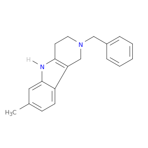 1H-Pyrido[4,3-b]indole, 2,3,4,5-tetrahydro-7-methyl-2-(phenylmethyl)-