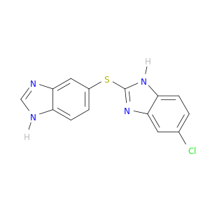 1H-Benzimidazole, 2-(1H-benzimidazol-5-ylthio)-5-chloro-