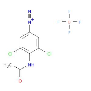 4-acetamido-3,5-dichloro-benzenediazonium; boron(+3) cation; tetrafluoride