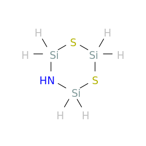 1,3-Dithia-5-aza-2,4,6-trisilacyclohexane(8CI,9CI)