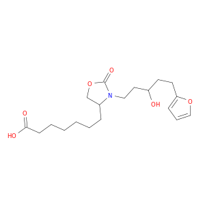4-Oxazolidineheptanoic acid, 3-[5-(2-furanyl)-3-hydroxypentyl]-2-oxo-