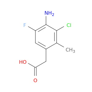 2-(4-amino-3-chloro-5-fluoro-2-methylphenyl)acetic acid