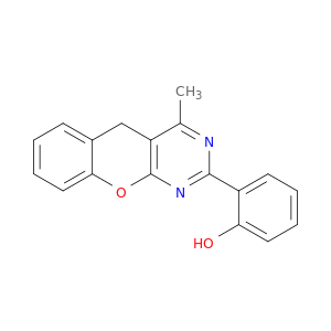 Phenol, 2-(4-methyl-5H-[1]benzopyrano[2,3-d]pyrimidin-2-yl)-