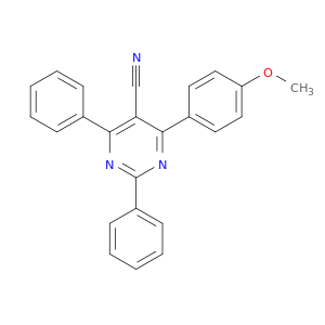 5-Pyrimidinecarbonitrile, 4-(4-methoxyphenyl)-2,6-diphenyl-