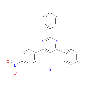 5-Pyrimidinecarbonitrile, 4-(4-nitrophenyl)-2,6-diphenyl-