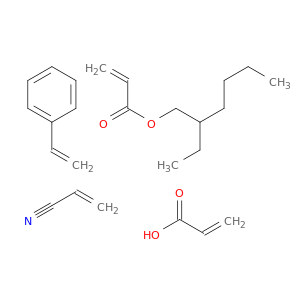 acrylic acid; 2-ethylhexyl prop-2-enoate; prop-2-enenitrile; styrene