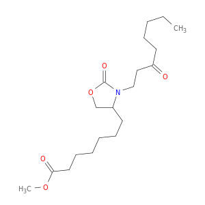 4-Oxazolidineheptanoic acid, 2-oxo-3-(3-oxooctyl)-, methyl ester
