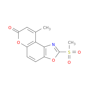7H-Pyrano[3,2-e]benzoxazol-7-one, 9-methyl-2-(methylsulfonyl)-
