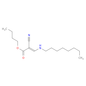 2-Propenoic acid,2-cyano-3-(octylamino)-, butyl ester
