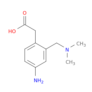 2-[4-amino-2-[(dimethylamino)methyl]phenyl]acetic acid