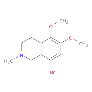 Isoquinoline, 8-bromo-1,2,3,4-tetrahydro-5,6-dimethoxy-2-methyl-