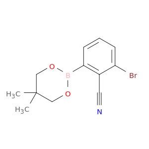 2-溴-6-(4,4,5,5-四甲基-1,3,2-二氧硼杂环戊烷-2-基)苯甲腈