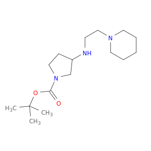 1-Pyrrolidinecarboxylicacid, 3-[[2-(1-piperidinyl)ethyl]amino]-, 1,1-dimethylethyl ester