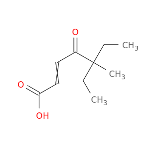 2-Heptenoic acid, 5-ethyl-5-methyl-4-oxo-