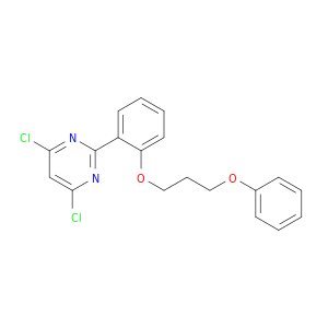 Pyrimidine, 4,6-dichloro-2-[(3-phenoxypropoxy)phenyl]-