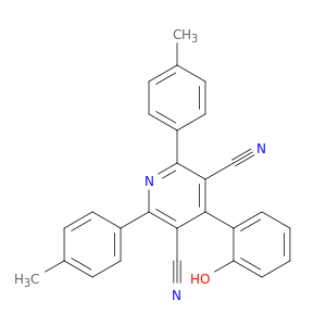 3,5-Pyridinedicarbonitrile, 4-(2-hydroxyphenyl)-2,6-bis(4-methylphenyl)-