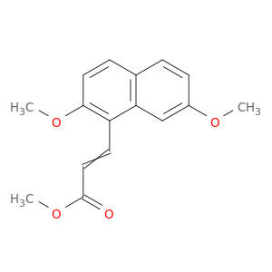 2-Propenoic acid, 3-(2,7-dimethoxy-1-naphthalenyl)-, methyl ester