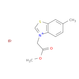Benzothiazolium, 3-(2-methoxy-2-oxoethyl)-6-methyl-, bromide