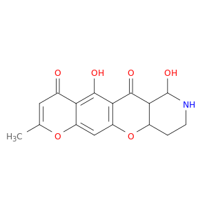 5,7-dihydroxy-2-methyl-6a,7,8,9,10,10a-hexahydro-4h,6h-pyrano[3',2':6,7]chromeno[3,2-c]pyridine-4,6-dione