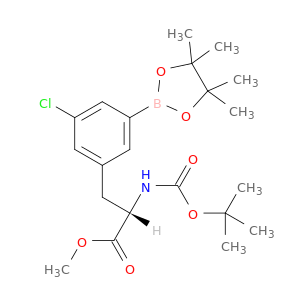 (S)-METHYL 2-(BOC-AMINO)-3-(3-CHLORO-5-(4,4,5,5-TETRAMETHYL-1,3,2-DIOXABOROLAN-2-YL)PHENYL)PROPANOATE