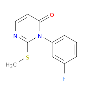 4(3H)-Pyrimidinone, 3-(3-fluorophenyl)-2-(methylthio)-