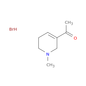 Ethanone, 1-(1,2,5,6-tetrahydro-1-methyl-3-pyridinyl)-, hydrobromide