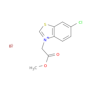 Benzothiazolium, 6-chloro-3-(2-methoxy-2-oxoethyl)-, bromide