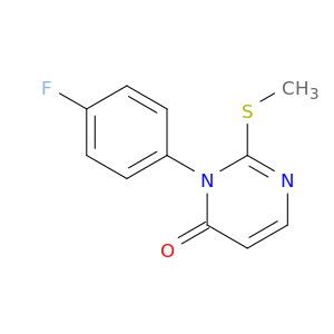 4(3H)-Pyrimidinone, 3-(4-fluorophenyl)-2-(methylthio)-