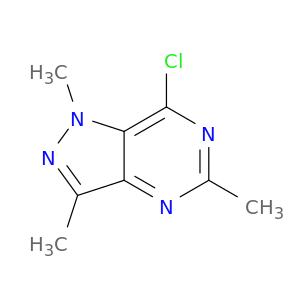 1H-Pyrazolo[4,3-d]pyrimidine, 7-chloro-1,3,5-trimethyl-