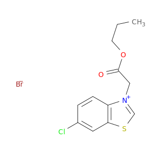 Benzothiazolium, 6-chloro-3-(2-oxo-2-propoxyethyl)-, bromide