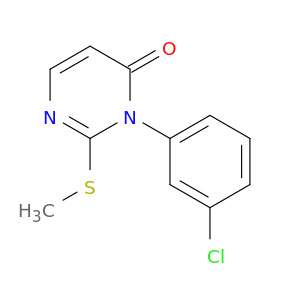 4(3H)-Pyrimidinone, 3-(3-chlorophenyl)-2-(methylthio)-