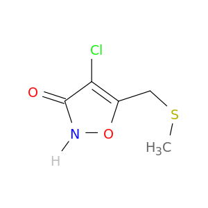 3(2H)-Isoxazolone, 4-chloro-5-[(methylthio)methyl]-