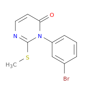 4(3H)-Pyrimidinone, 3-(3-bromophenyl)-2-(methylthio)-