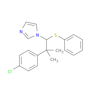 1H-Imidazole, 1-[2-(4-chlorophenyl)-2-methyl-1-(phenylthio)propyl]-