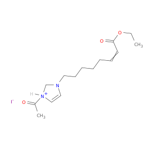 1H-Imidazolium, 1-acetyl-3-(8-ethoxy-8-oxo-6-octenyl)-, iodide