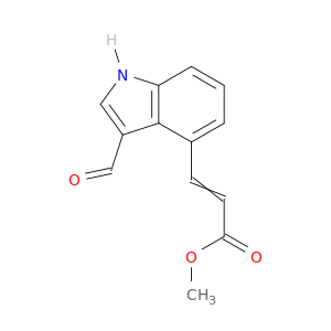 2-Propenoic acid, 3-(3-formyl-1H-indol-4-yl)-, methyl ester