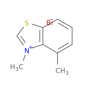 Benzothiazolium, 3,4-dimethyl-, bromide (1:1)