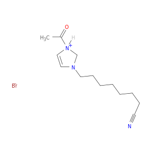 1H-Imidazolium, 1-acetyl-3-(7-cyanoheptyl)-, bromide