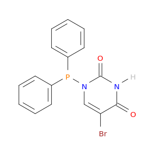 2,4(1H,3H)-Pyrimidinedione, 5-bromo-1-(diphenylphosphino)-