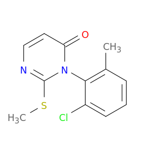4(3H)-Pyrimidinone, 3-(2-chloro-6-methylphenyl)-2-(methylthio)-