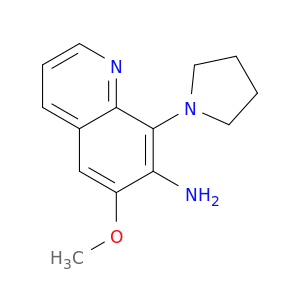 7-Quinolinamine, 6-methoxy-8-(1-pyrrolidinyl)-