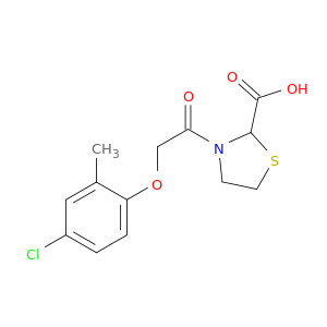 2-Thiazolidinecarboxylic acid, 3-[(4-chloro-2-methylphenoxy)acetyl]-