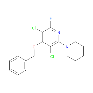Pyridine, 3,5-dichloro-2-fluoro-4-(phenylmethoxy)-6-(1-piperidinyl)-