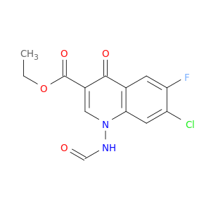 7-氯-6-氟-1-(甲酰基氨基)-1,4-二氢-4-氧代-3-喹啉羧酸盐